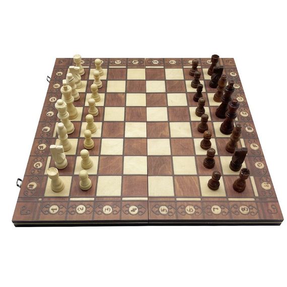 Набор настольных игр "Шахматы, нарды, шашки 3 в 1" Set1 NE-LG-11 игровое поле 40х40 см | Зображення 6