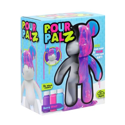 Набор для творчества ToyMonster Pour Palz Флюид Арт - Мишка &quot;Ягодный взрыв&quot; (GS-G08682) | Зображення 4