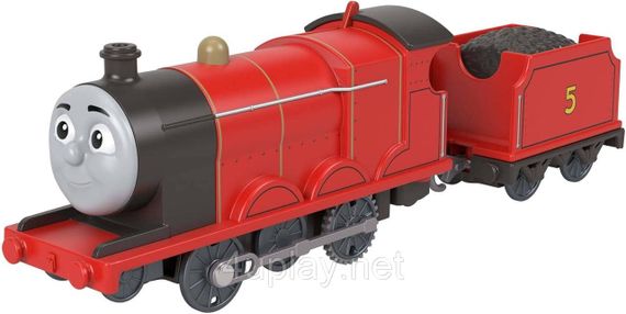 Классический моторизованный поезд Джеймс из юбилейной серии к 80-летию Thomas & Friends Оригинал Fisher-Price | Зображення 1