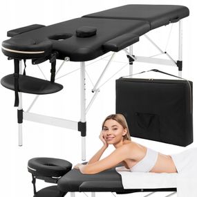 Массажный стол складной 4FIZJO Massage Table Alu W60 Black TABLEW60BLACK (P-5907739318374)