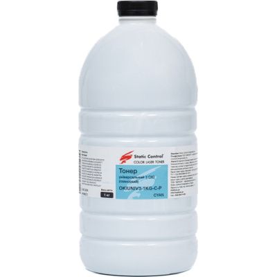 Тонер Okidata 3 (Glossy) 1кг cyan фасовка Static Control (OKIUNIV3-1KG-C-P)