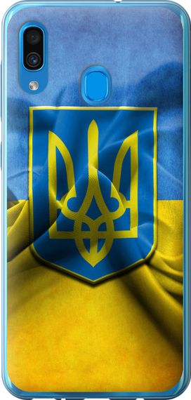 Чехол на Samsung Galaxy A30 2019 A305F Флаг и герб Украины 1 "375u-1670-17620"