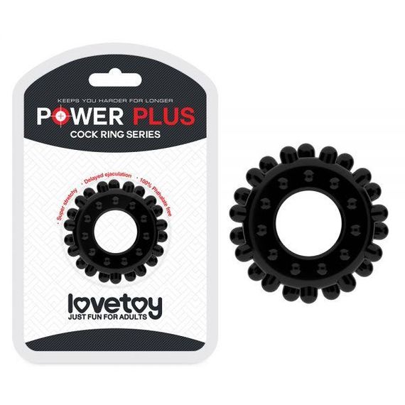 Ерекційне кільце для посиленої стимуляції POWER PLUS Cockring без вібрації Sex Aura