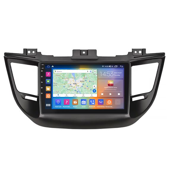 Штатна магнітола 9" Lesko для Hyundai Tucson III 2015-2018 2/32Gb CarPlay 4G Wi-Fi GPS Prime IPS Хюндай