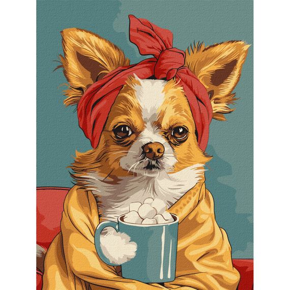 Картина по номерам "Великолепный кофе" KHO6626, 30х40 см