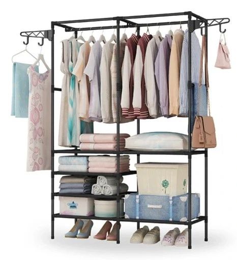 Вешалка для одежды  86/43/173 Simple Coat Rack Double Row / Вешалка с полками | Зображення 2