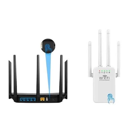 Підсилювач сигналу Wi-Fi репітер 300 Mbps на 4 антени U9 Білий