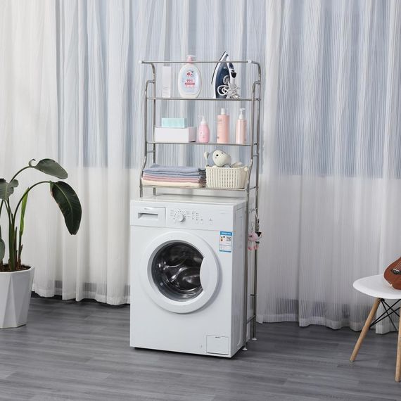 Стелаж над пральною машиною підлоговий Bonro Бонро B16 (42400260) | Зображення 3