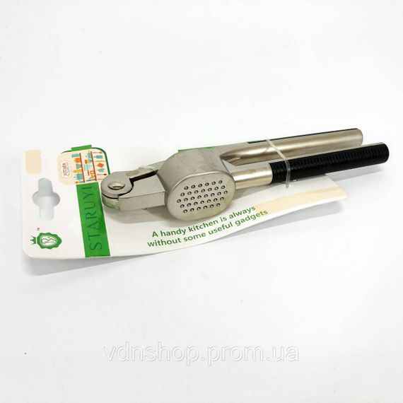 Пресс для чеснока UNIQUE UN-1761 чеснокодавка ручная металлическая AX-39 | Зображення 1