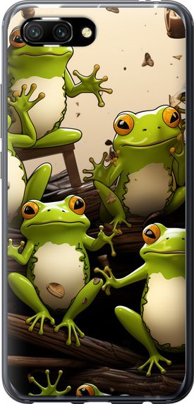 Чехол на Huawei Honor 10 Жабки "5656u-1496-17620"
