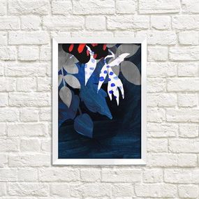 Постер в рамці Квіти 15x21 см, A5 (WMT5_ART034_WH)