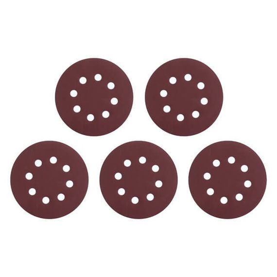 Круг наждаковий самоклейний 125 мм з отворами, папір класу С, К400, 5 од. INTERTOOL BT-0593