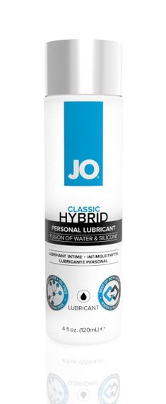 Густа змазка водно-силіконова JO Classic Hybrid (120 мл) без парабенів, гліцерину та олій Sex Aura