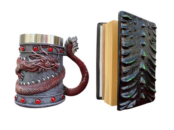 Подарунковий набір Кухоль 3D Танард Red Rose та Блокнот 3D «Око Лісового Дракона» | Зображення 1