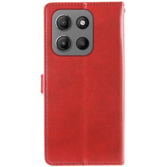 Шкіряний чохол-книжка GETMAN Gallant (PU) для Motorola Moto G15 4G Червоний | Зображення 1