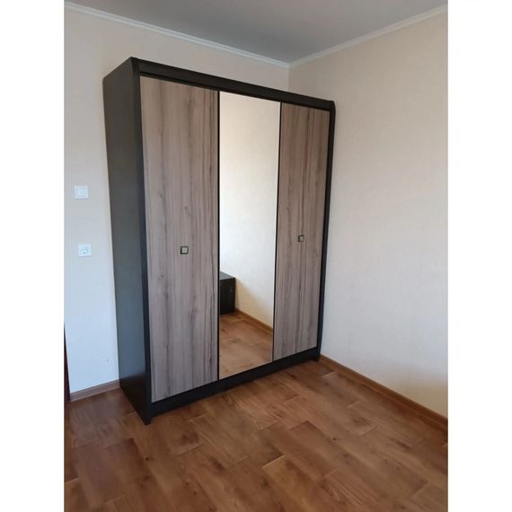 Шафа розпашна з дзеркалом ВМК (БРВ) Лорен SZF3D Венге магія/Монтеверде (BRW-1806) | Зображення 2