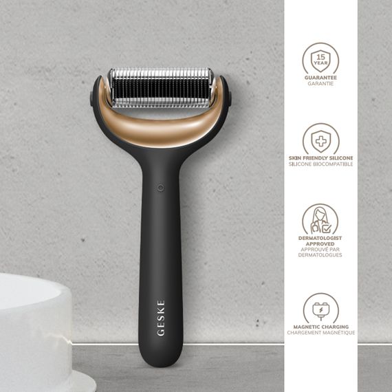 Ролер для голкової мезотерапії обличчя та тіла GESKE MicroNeedle Face&Body Roller 9в1 gray | Зображення 2