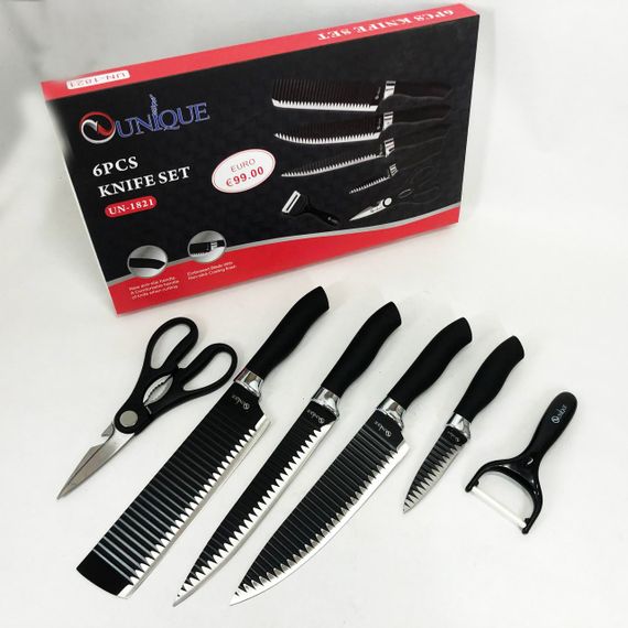 Набір кухонних ножів преміум UNIQUE, Набір ножів для кухарів Професійний кухонний HF-29 | Зображення 2