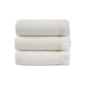 Рушник Lotus Home 11376 Туреччина 50*100 см  Бавовна + бамбук Молочний