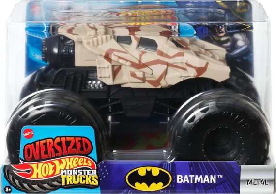 Монстр-трак Хот Вилс Бэтмобиль Бэтмена 1:24 Оригинал Hot Wheels Monster Truck Batman Batmobile