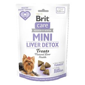 Лакомство Brit Care (Брит Кера) Mini Liver Detox для собак малых пород, детокс печени, индейка и черника, 50 г