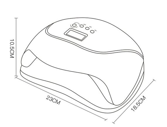 Лампа для нігтів UV LAMP 240 Вт ENZO EN-018 (43113-EN-018_598) | Зображення 6