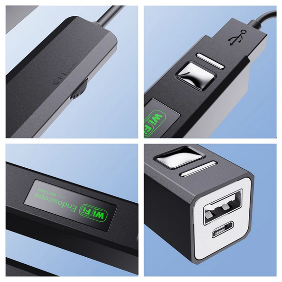 Ендоскоп камера Primo 8mm HD 1200P Wi-Fi жорсткий кабель USB 2m для Android / iOS / Windows / Mac | Зображення 4