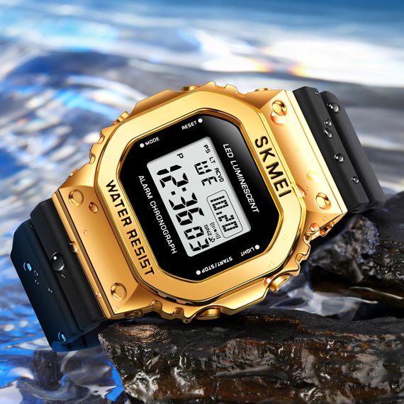 Наручний годинник Skmei 1851 Black-Gold | Зображення 3