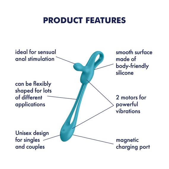 Мультивібратор Satisfyer Plug & Play 1, для неї та для нього, 2 мотори | Зображення 6