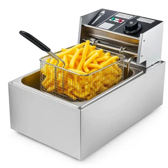 Профессиональная электрическая фритюрница Dotvix D-803, 2800 Вт, 6 л, с корзиной из нержавеющей стали | Зображення 3