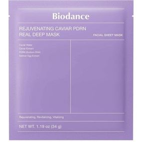 Омолаживающая гидрогелевая маска Biodance Rejuvenating Caviar PDRN Real Deep Mask с икрой и PDRN (34 g)