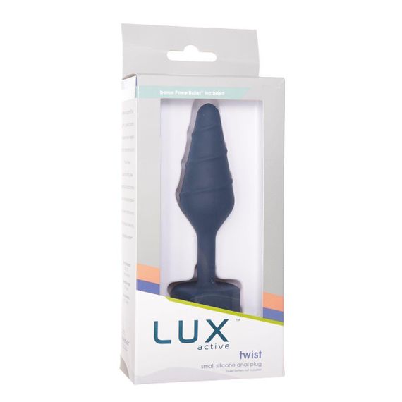 Анальна пробка Lux Active Twist Plug Small Blue (м'яте паковання!!!) Sex Aura | Зображення 7