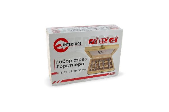 Набор фрез Форстнера Intertool - 5 шт. (HT-0074) | Зображення 5