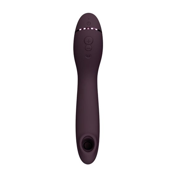 Вакуумний стимулятор для точки G та клітора з вібрацією Womanizer OG Aubergine, 12 рівнів, 3 режими | Зображення 1