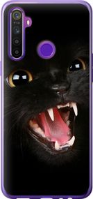 Чехол на Realme 6i Чёрная кошка "932u-2059-17620"