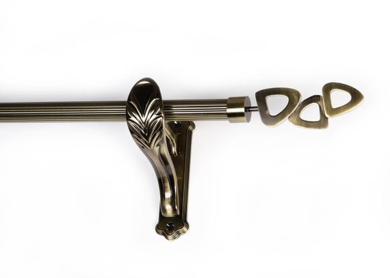 Карниз для штор однорядний металевий 25 мм, Лілет (комплект) РЕТРО 240 див.