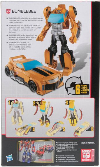 Трансформер Бамблбі 28 см Оригінал Transformers Bumblebee Hasbro Робот перетворюється на машину | Зображення 2