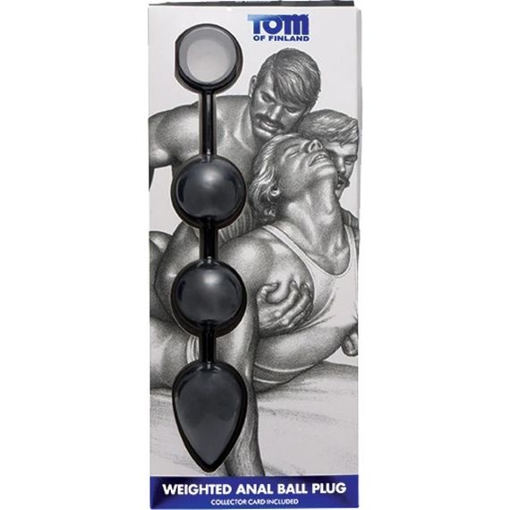 Анальні кульки Tom of Finland обважнені, чорні | Зображення 3