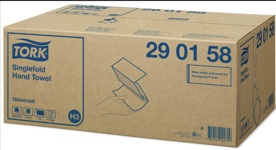 Tork Universal рушники білі, 300 шт., 1 шар,  арт 290158 (мін.замовлення в категорії TORK від 1000грн)
