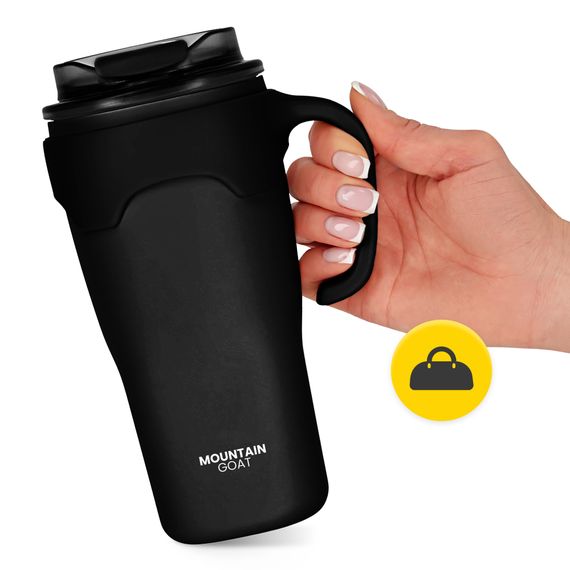 Термокухоль Mountain Goat зі соломинкою 0.65 л Black (P-5905973406123) | Зображення 4