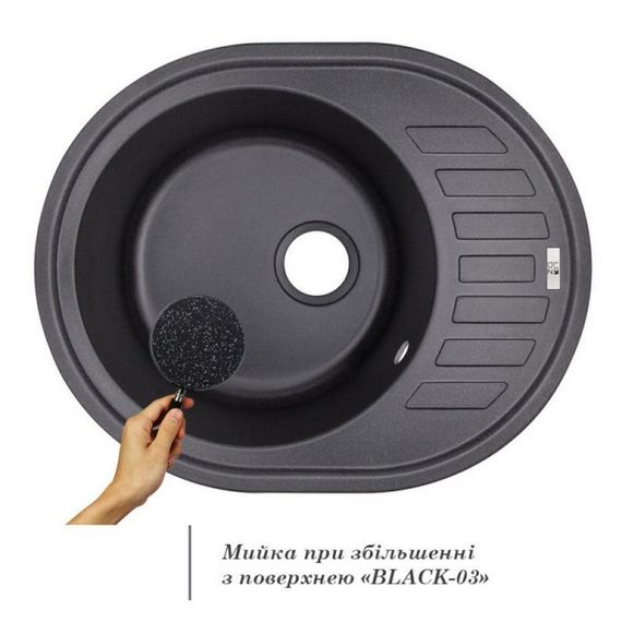 Кухонна мийка Lidz 620x500/200 BLA-03 (LIDZBLA03620500200) | Зображення 2