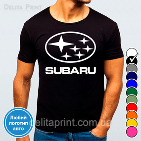 Футболка з принтом авто "Субару/Subaru"