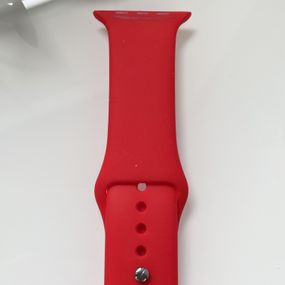 Силіконовий ремінець для розумного годинника Smart Watch 38/40 (Червоний)