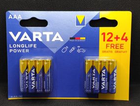 Батарейка мини-пальчиковая LR03 Varta LongLifePower ( 16шт. )