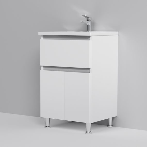 Тумба напольная AM.PM X-Joy 55 см с умывальником M85-FSX0553-WC0553WG38 | Зображення 3