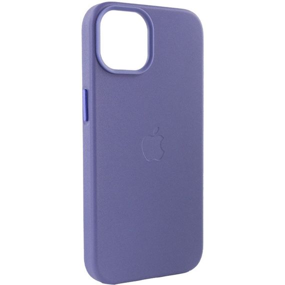Кожаный чехол Leather Case (AA Plus) with MagSafe для Apple iPhone 12 Pro / 12 (6.1") Искусственная кожа, Violet | Зображення 3