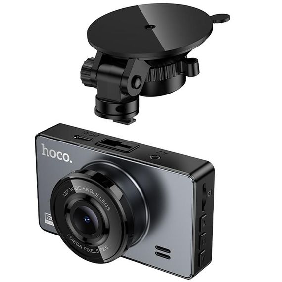 Відеореєстратор Hoco DV14 3-inch screen display driving recorder (720P) Metal gray | Зображення 2