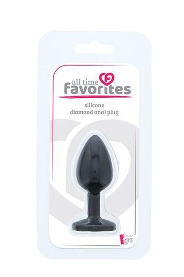 Анальна пробка ALL TIME FAVORITES SILICONE DIAMOND PLUG Sex Aura | Зображення 1
