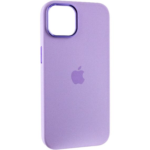 Чохол Silicone Case Metal Buttons (AA) для Apple iPhone 12 Pro Max (6.7") Силікон, Бузковий/Lilac