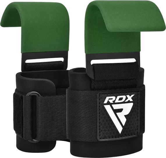 Гаки для тяги на зап'ястя RDX W5 Gym Hook Strap Army Green Plus | Зображення 1